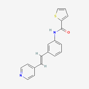 N-{3-[2-(4-pyridinyl)vinyl]phenyl}-2-thiophenecarboxamide