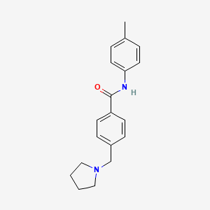 N-(4-methylphenyl)-4-(1-pyrrolidinylmethyl)benzamide