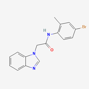 molecular formula C16H14BrN3O B4442913 2-(1H-benzimidazol-1-yl)-N-(4-bromo-2-methylphenyl)acetamide 