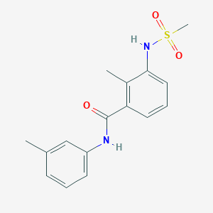 2-methyl-N-(3-methylphenyl)-3-[(methylsulfonyl)amino]benzamide