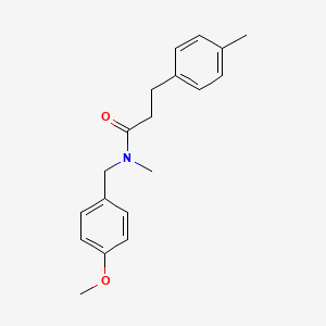 molecular formula C19H23NO2 B4442921 N-(4-methoxybenzyl)-N-methyl-3-(4-methylphenyl)propanamide 