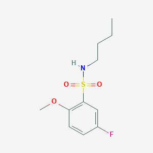 N-butyl-5-fluoro-2-methoxybenzenesulfonamide