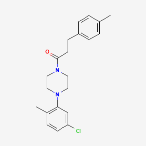 1-(5-chloro-2-methylphenyl)-4-[3-(4-methylphenyl)propanoyl]piperazine