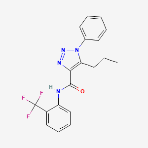 1-phenyl-5-propyl-N-[2-(trifluoromethyl)phenyl]-1H-1,2,3-triazole-4-carboxamide