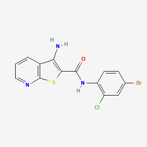 3-amino-N-(4-bromo-2-chlorophenyl)thieno[2,3-b]pyridine-2-carboxamide