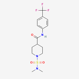 1-[(dimethylamino)sulfonyl]-N-[4-(trifluoromethyl)phenyl]-4-piperidinecarboxamide