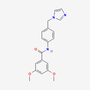 N-[4-(1H-imidazol-1-ylmethyl)phenyl]-3,5-dimethoxybenzamide