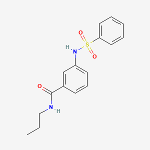 3-[(phenylsulfonyl)amino]-N-propylbenzamide