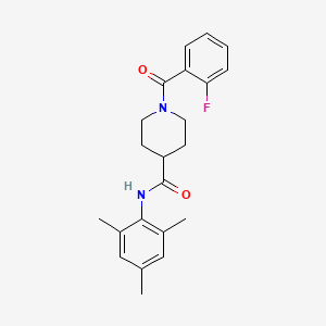 1-(2-fluorobenzoyl)-N-mesityl-4-piperidinecarboxamide