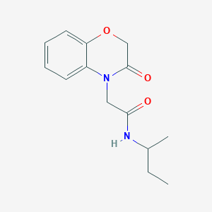 N-(sec-butyl)-2-(3-oxo-2,3-dihydro-4H-1,4-benzoxazin-4-yl)acetamide