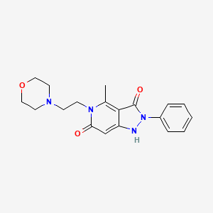 4-methyl-5-[2-(4-morpholinyl)ethyl]-2-phenyl-1H-pyrazolo[4,3-c]pyridine-3,6(2H,5H)-dione