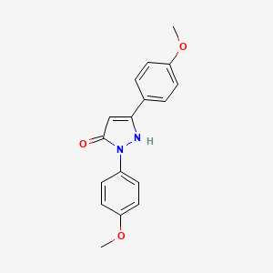 molecular formula C17H16N2O3 B4443079 1,3-bis(4-methoxyphenyl)-1H-pyrazol-5-ol 