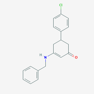 molecular formula C19H18ClNO B444309 3-(Benzylamino)-5-(4-chlorophenyl)cyclohex-2-en-1-one CAS No. 332861-71-9