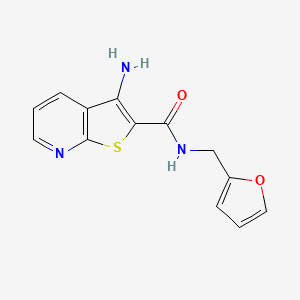 3-amino-N-(2-furylmethyl)thieno[2,3-b]pyridine-2-carboxamide