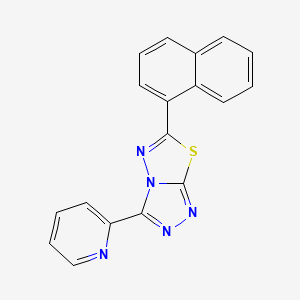 6-(1-naphthyl)-3-(2-pyridinyl)[1,2,4]triazolo[3,4-b][1,3,4]thiadiazole