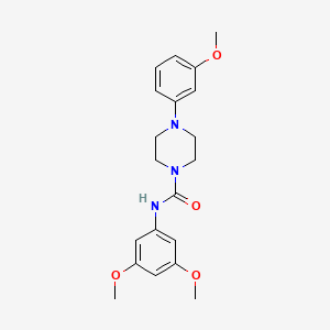 molecular formula C20H25N3O4 B4443154 N-(3,5-dimethoxyphenyl)-4-(3-methoxyphenyl)piperazine-1-carboxamide 