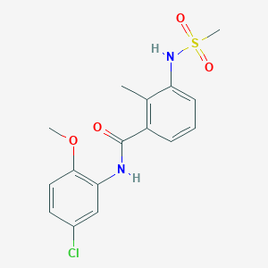 N-(5-chloro-2-methoxyphenyl)-2-methyl-3-[(methylsulfonyl)amino]benzamide