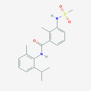 molecular formula C19H24N2O3S B4443176 N-(2-isopropyl-6-methylphenyl)-2-methyl-3-[(methylsulfonyl)amino]benzamide 