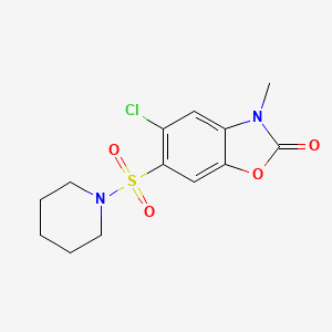 5-chloro-3-methyl-6-(1-piperidinylsulfonyl)-1,3-benzoxazol-2(3H)-one