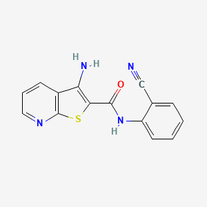 3-amino-N-(2-cyanophenyl)thieno[2,3-b]pyridine-2-carboxamide