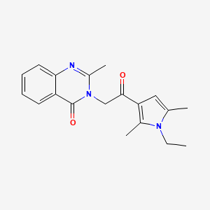 3-(2-(1-ethyl-2,5-dimethyl-1H-pyrrol-3-yl)-2-oxoethyl)-2-methylquinazolin-4(3H)-one