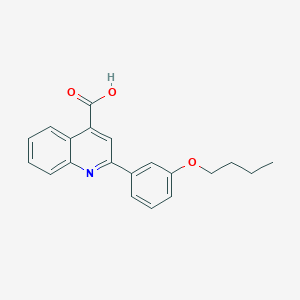 molecular formula C20H19NO3 B444326 2-(3-Butoxyphenyl)quinoline-4-carboxylic acid CAS No. 350997-43-2