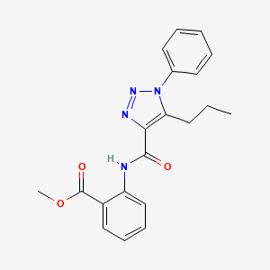 methyl 2-{[(1-phenyl-5-propyl-1H-1,2,3-triazol-4-yl)carbonyl]amino}benzoate