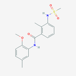 N-(2-methoxy-5-methylphenyl)-2-methyl-3-[(methylsulfonyl)amino]benzamide