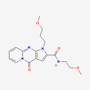 N-(2-methoxyethyl)-1-(3-methoxypropyl)-4-oxo-1,4-dihydropyrido[1,2-a]pyrrolo[2,3-d]pyrimidine-2-carboxamide