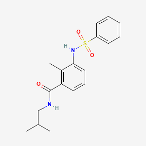 N-isobutyl-2-methyl-3-[(phenylsulfonyl)amino]benzamide