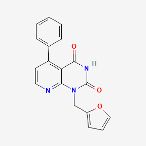 molecular formula C18H13N3O3 B4443388 1-(2-furylmethyl)-5-phenylpyrido[2,3-d]pyrimidine-2,4(1H,3H)-dione 