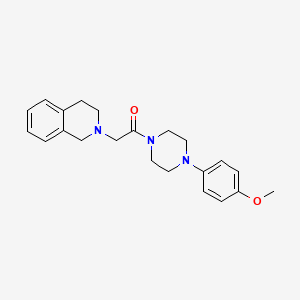 2-{2-[4-(4-methoxyphenyl)-1-piperazinyl]-2-oxoethyl}-1,2,3,4-tetrahydroisoquinoline