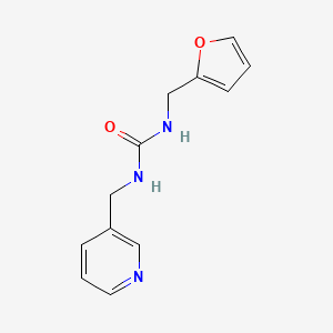 molecular formula C12H13N3O2 B4443428 N-(2-furylmethyl)-N'-(3-pyridinylmethyl)urea 