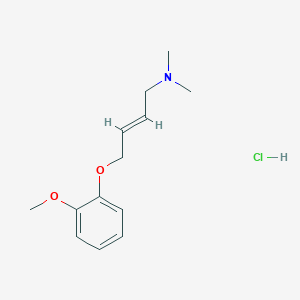 [4-(2-methoxyphenoxy)but-2-en-1-yl]dimethylamine hydrochloride