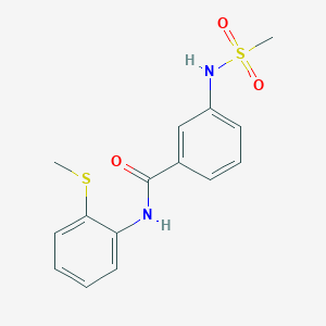 3-[(methylsulfonyl)amino]-N-[2-(methylthio)phenyl]benzamide