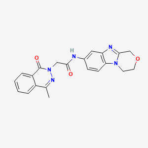 N-(3,4-dihydro-1H-[1,4]oxazino[4,3-a]benzimidazol-8-yl)-2-(4-methyl-1-oxo-2(1H)-phthalazinyl)acetamide