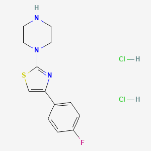 1-[4-(4-fluorophenyl)-1,3-thiazol-2-yl]piperazine dihydrochloride