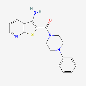 2-[(4-phenyl-1-piperazinyl)carbonyl]thieno[2,3-b]pyridin-3-amine