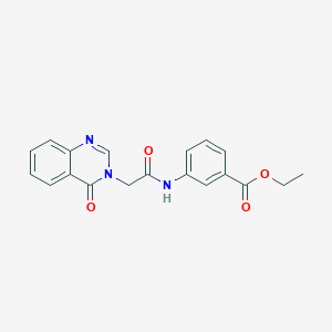 ethyl 3-{[(4-oxo-3(4H)-quinazolinyl)acetyl]amino}benzoate