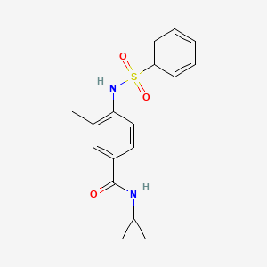 N-cyclopropyl-3-methyl-4-[(phenylsulfonyl)amino]benzamide