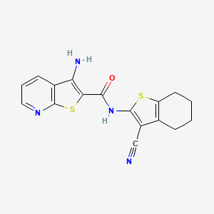 3-amino-N-(3-cyano-4,5,6,7-tetrahydro-1-benzothien-2-yl)thieno[2,3-b]pyridine-2-carboxamide