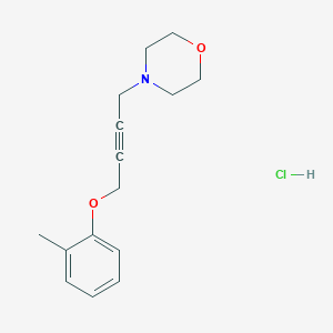 4-[4-(2-Methylphenoxy)but-2-ynyl]morpholine;hydrochloride