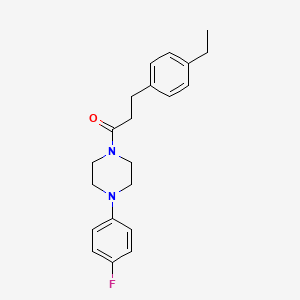 1-[3-(4-ethylphenyl)propanoyl]-4-(4-fluorophenyl)piperazine