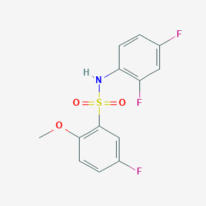 N-(2,4-difluorophenyl)-5-fluoro-2-methoxybenzenesulfonamide