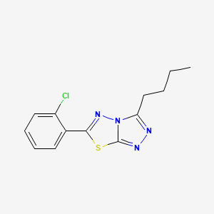 3-butyl-6-(2-chlorophenyl)[1,2,4]triazolo[3,4-b][1,3,4]thiadiazole