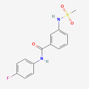 N-(4-fluorophenyl)-3-[(methylsulfonyl)amino]benzamide