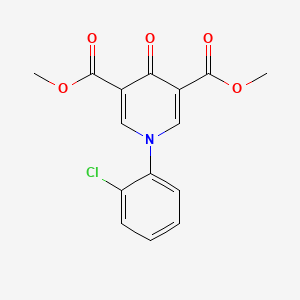 dimethyl 1-(2-chlorophenyl)-4-oxo-1,4-dihydro-3,5-pyridinedicarboxylate