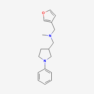 (3-furylmethyl)methyl[(1-phenylpyrrolidin-3-yl)methyl]amine