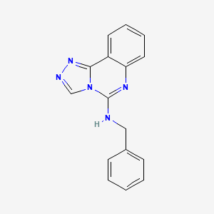 molecular formula C16H13N5 B4443833 N-苄基[1,2,4]三唑并[4,3-c]喹唑啉-5-胺 