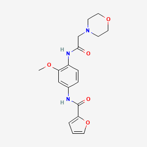 N-{3-methoxy-4-[(4-morpholinylacetyl)amino]phenyl}-2-furamide